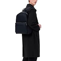 LACOSTE レザー バックパック グレー Chantaco Piqué Leather Backpack - Backpacks - New In 2025
